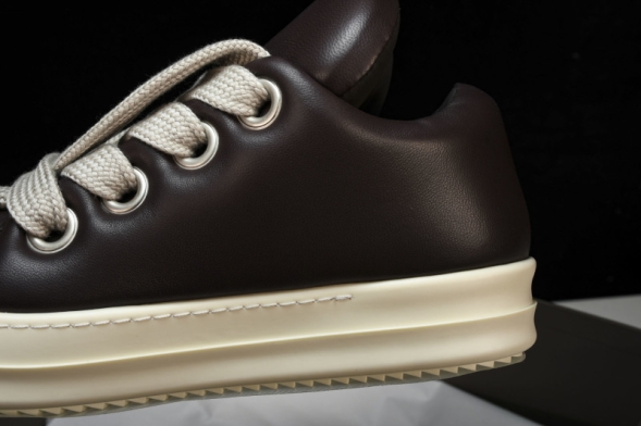 Rick Owens Jumbo Lace Padded Lowsneaks RU02C7893 LLPW2 