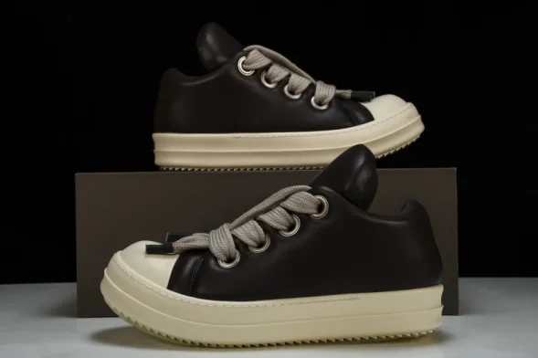 Rick Owens Jumbo Lace Padded Lowsneaks RU02C7893 LLPW2 