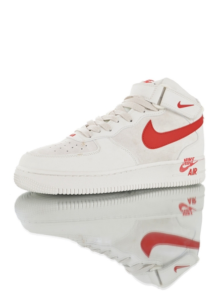 Nike Air Force 1 Mid &#039;07 “Rice white Red” 