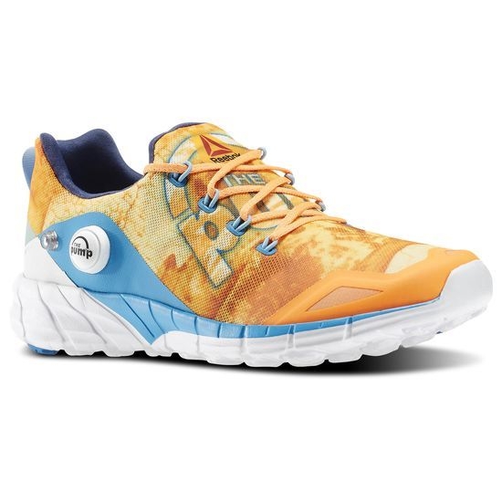 Reebok ZPump Fusion 2.0 Electric Peach _White_Black_Blue Splash 