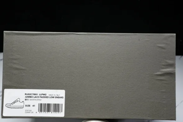 Rick Owens jumbo Lace Padded Low Sneaks RU02C7893 LLPW2 