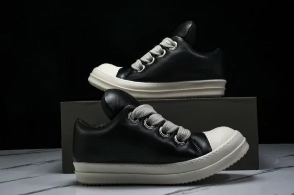 Rick Owens jumbo Lace Padded Low Sneaks RU02C7893 LLPW2 