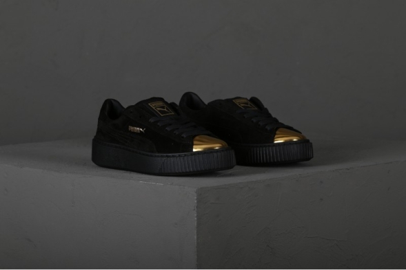 Puma Suede Platform Gold 