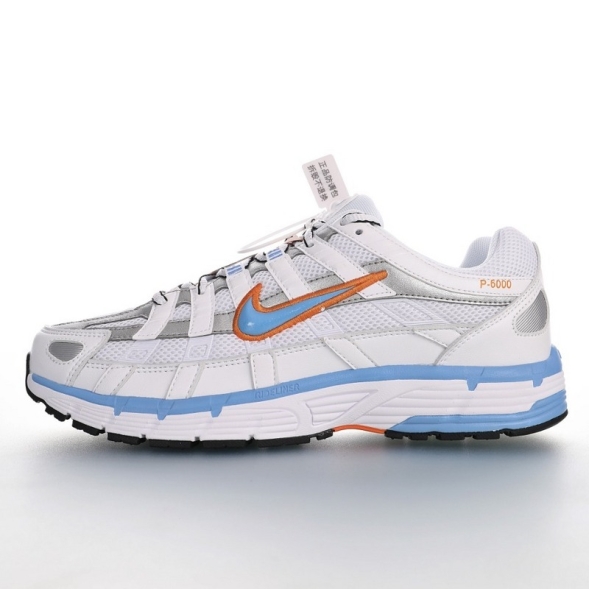 Nike P-6000 White University Blue Orange BV1021-103 