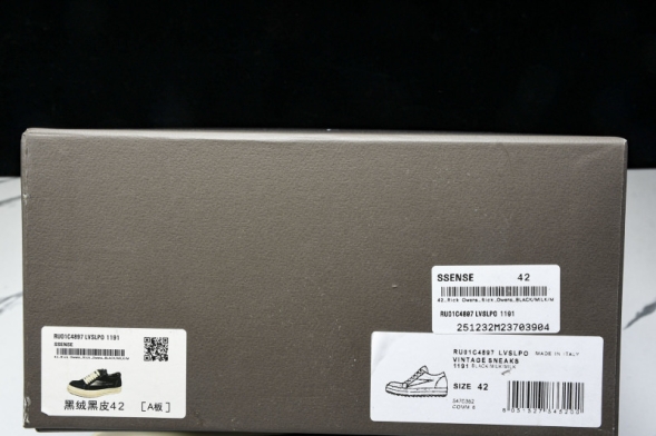 Rick Owens Vintage Sneaks RU31C4897 LVSLPO 