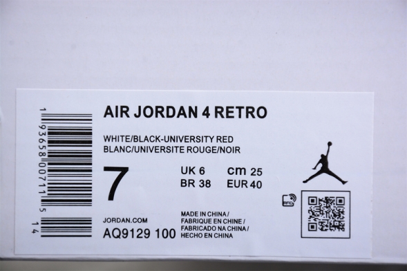  Nike Air Jordan 4 Retro Do the Right Thing AQ9129-100 