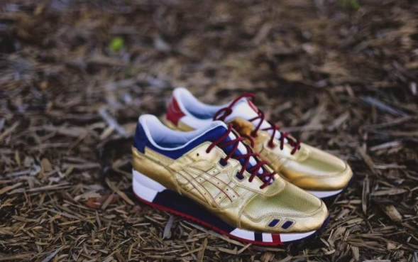 Asics Gel Lyte III KFE Kith Football Equipment USA Gold H41JK-9494 
