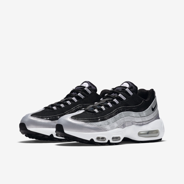 Nike air max 95 QS Metallic Platinum-Black-White 