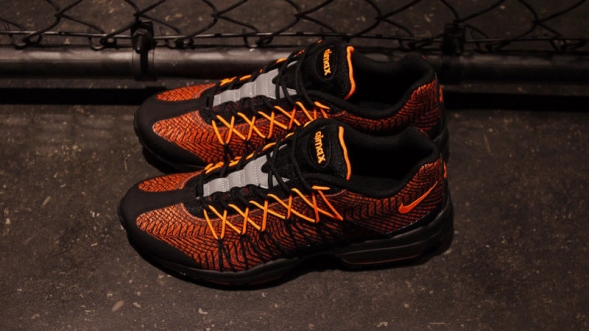 Nike air max 95 ULTRA JCRD 20 Black-Total Orange-Bright 