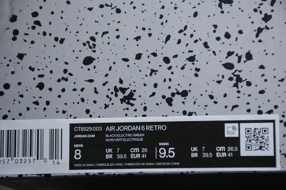 Nike Air Jordan 6 Retro Electric Green CT8529-003 