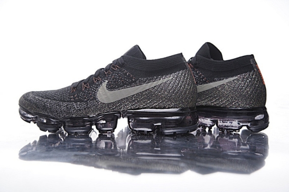 Nike Air VaporMax Flyknit &quot;Black Charcoal Orange&quot;  849557-016 