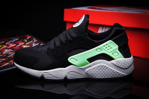 Nike Air Huarache LE Black Lime Green 