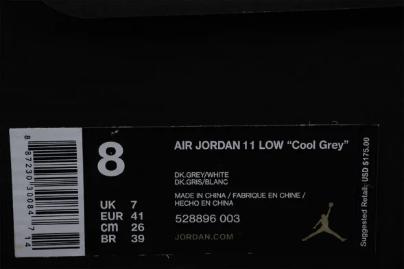 Nike Air Jordan 11 Low Bred 528896-003 