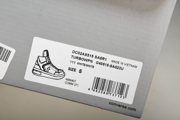 Rickowens DRKSHDW x Converse Chuck 70 Mid Turbowpn DC02AX515 SA5R1 white 